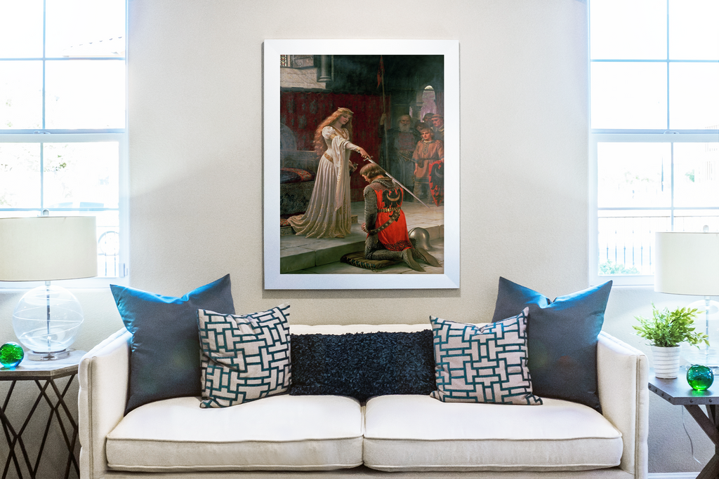 The Accolade -Edmund Blair Leighton - Premium 430g canvas (gallery quality)