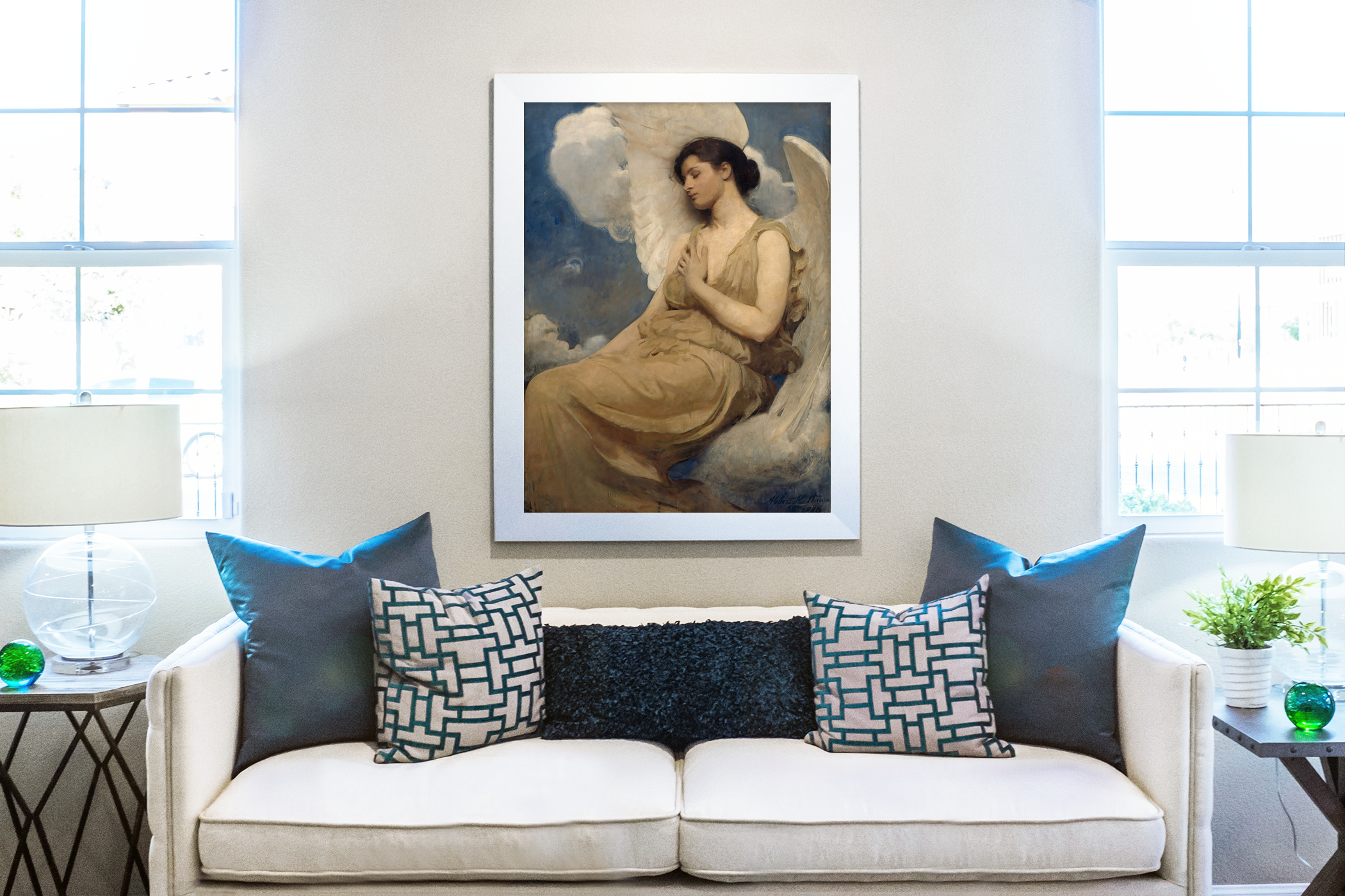 Winged Figure - Abbott Handerson Thayer - 430g Premium Canvas (gallery quality)