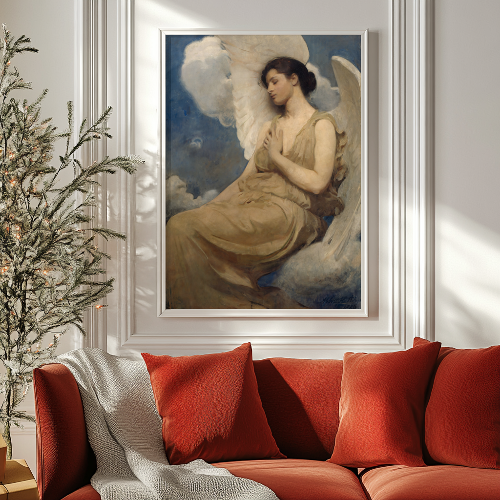 Figure ailée - Abbott Handerson Thayer - Toile premium 430g (qualité galerie)