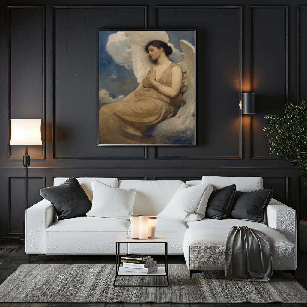 Winged Figure - Abbott Handerson Thayer - 430g Premium Canvas (gallery quality)