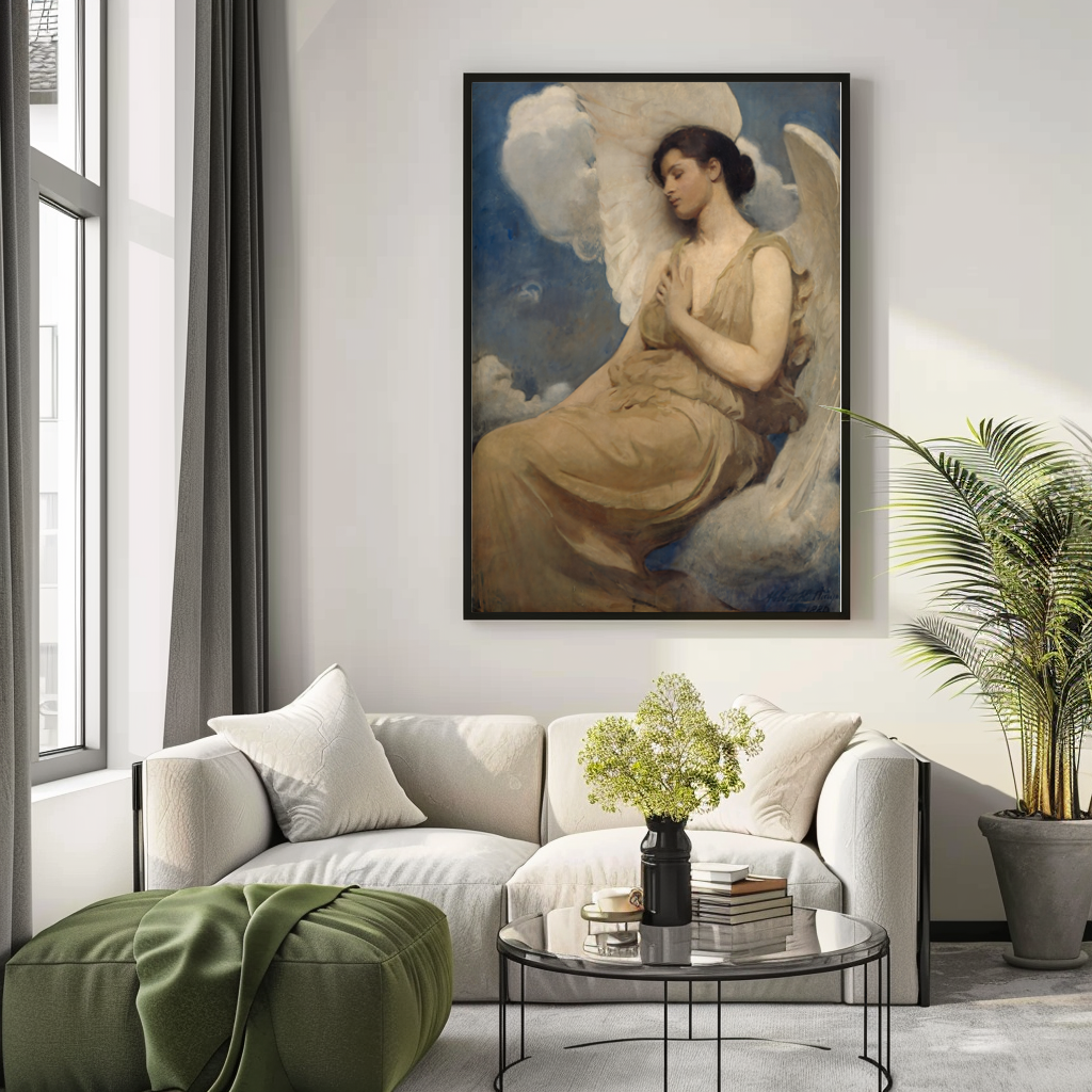 Figure ailée - Abbott Handerson Thayer - Toile premium 430g (qualité galerie)
