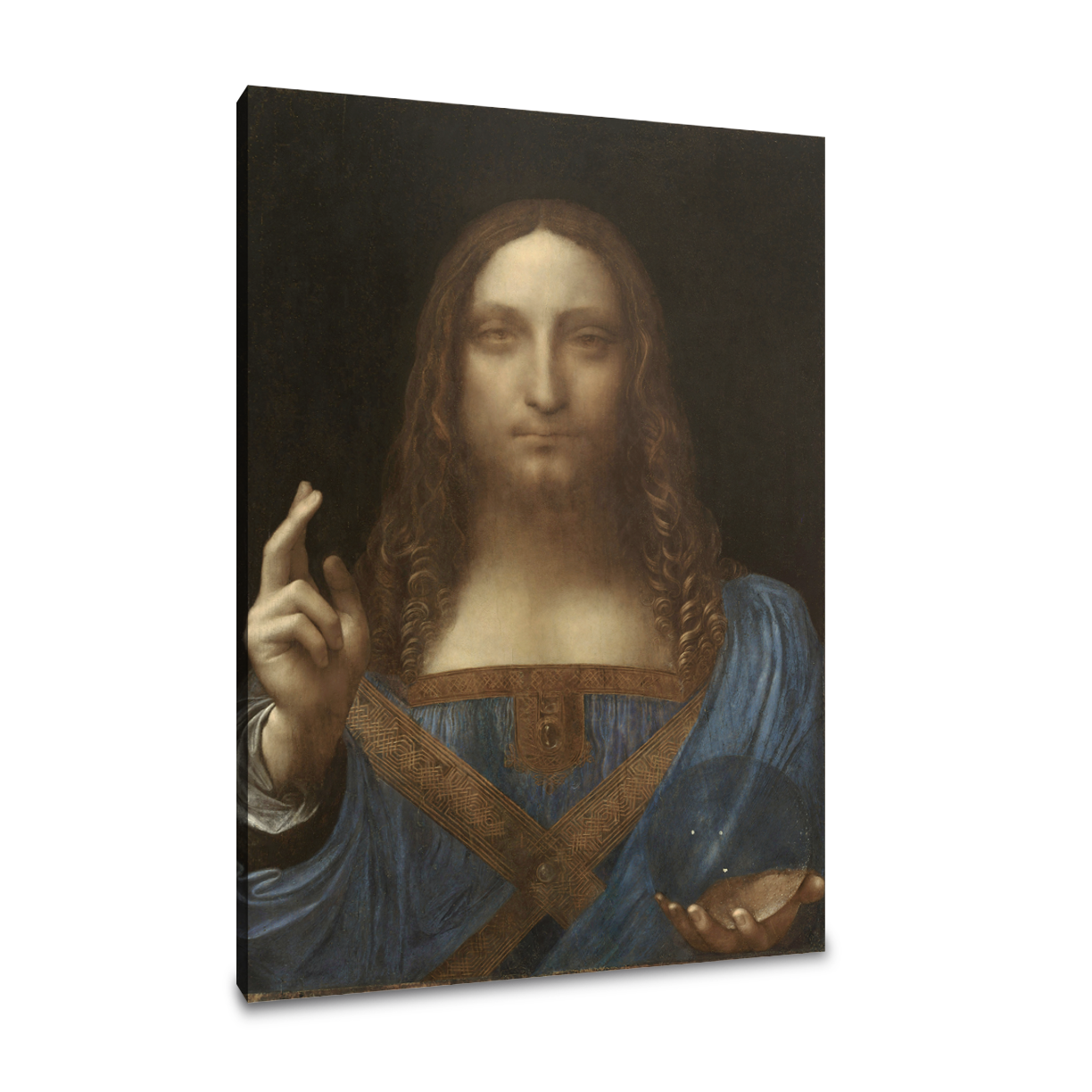 Salvator Mundi - Leonado Da Vinci - Lienzo premium 430g (calidad de galeria)