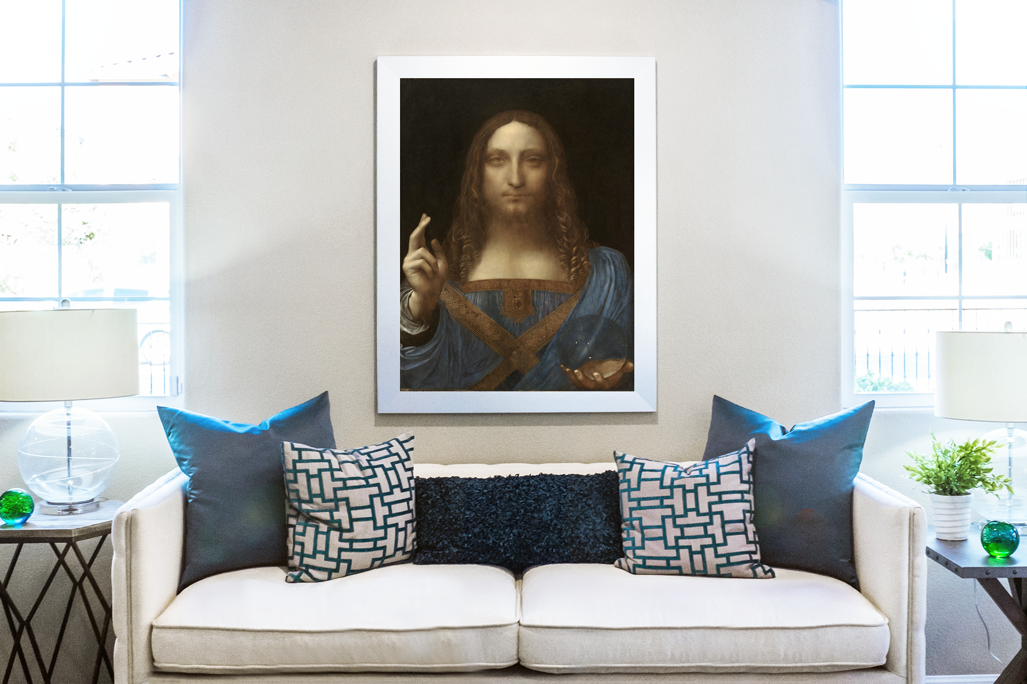 Salvator Mundi - Leonardo Da Vinci - Premium canvas 430g (gallery quality)