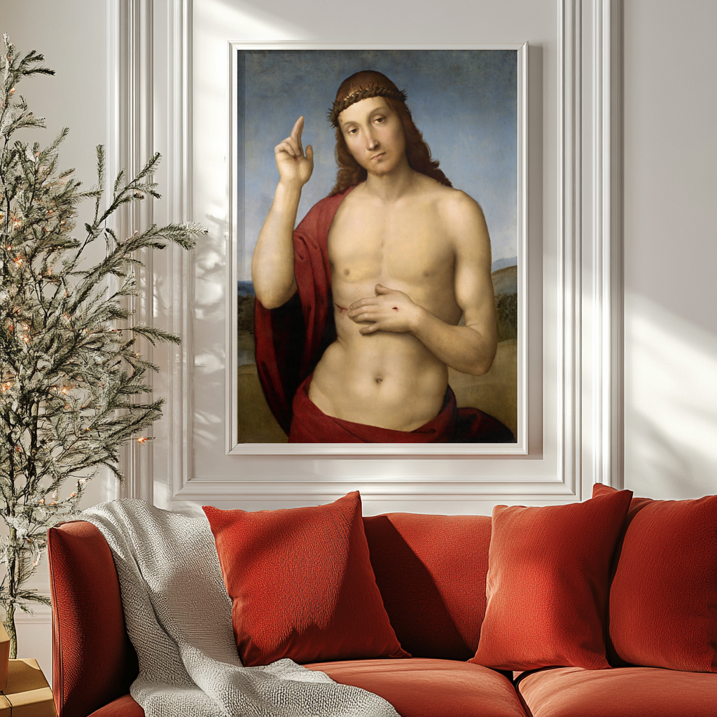 Le Christ bénissant - Raphaël - Toile premium 430g (qualité galerie)