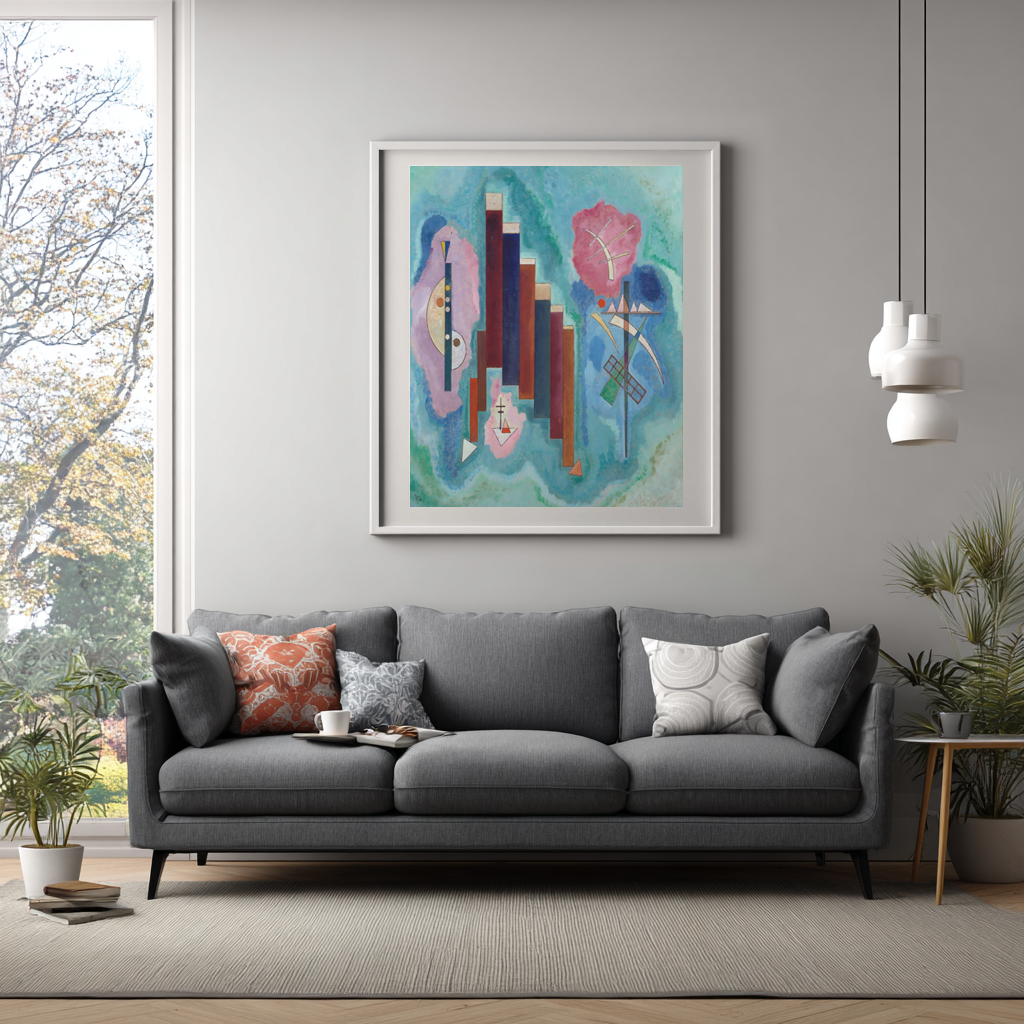 Downwards - Wassily Kandinsky - 430g premium canvas (gallery quality)