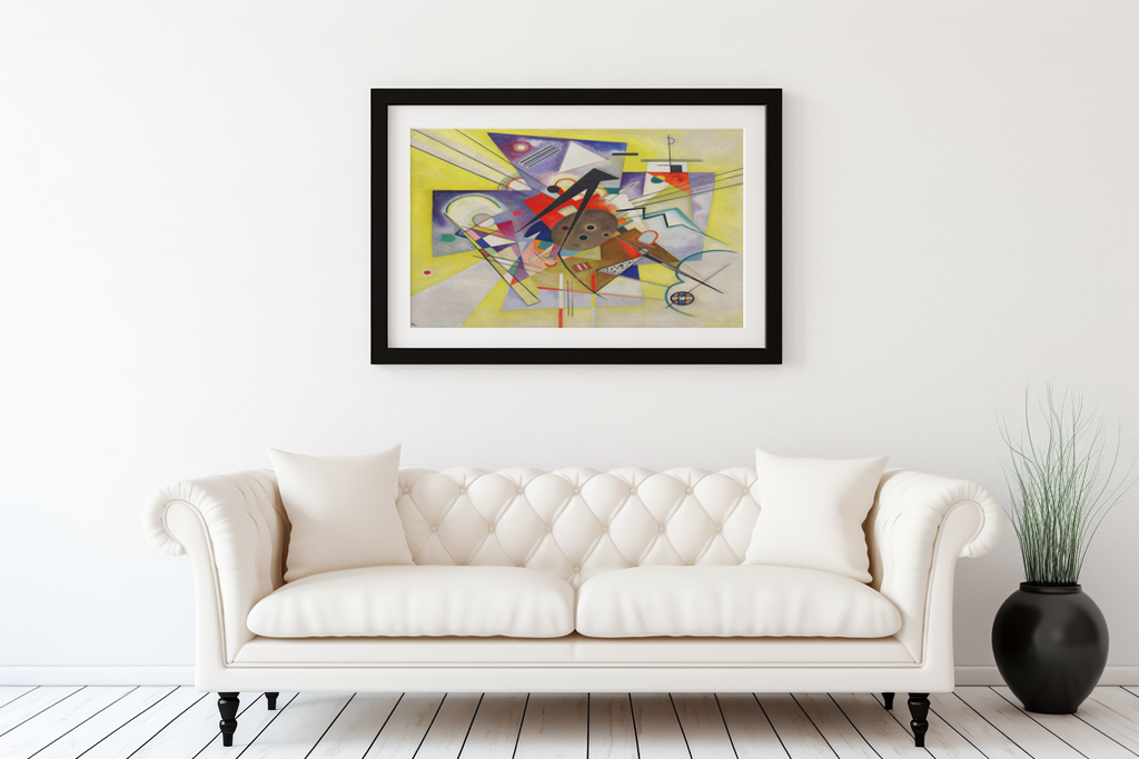Yellow Accompaniment - Wassily Kandinsky - Premium 430g Canvas (gallery quality)