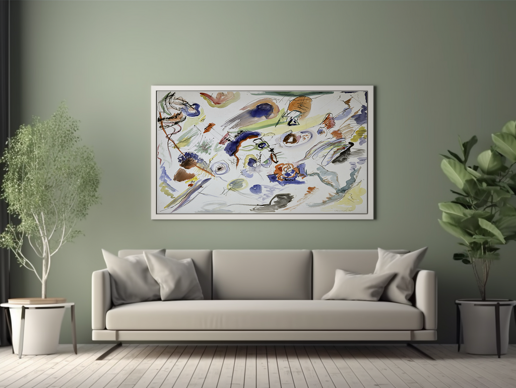Étude pour composition VII, première abstraction - Wassily Kandinsky - Toile premium 430g (qualité galerie)