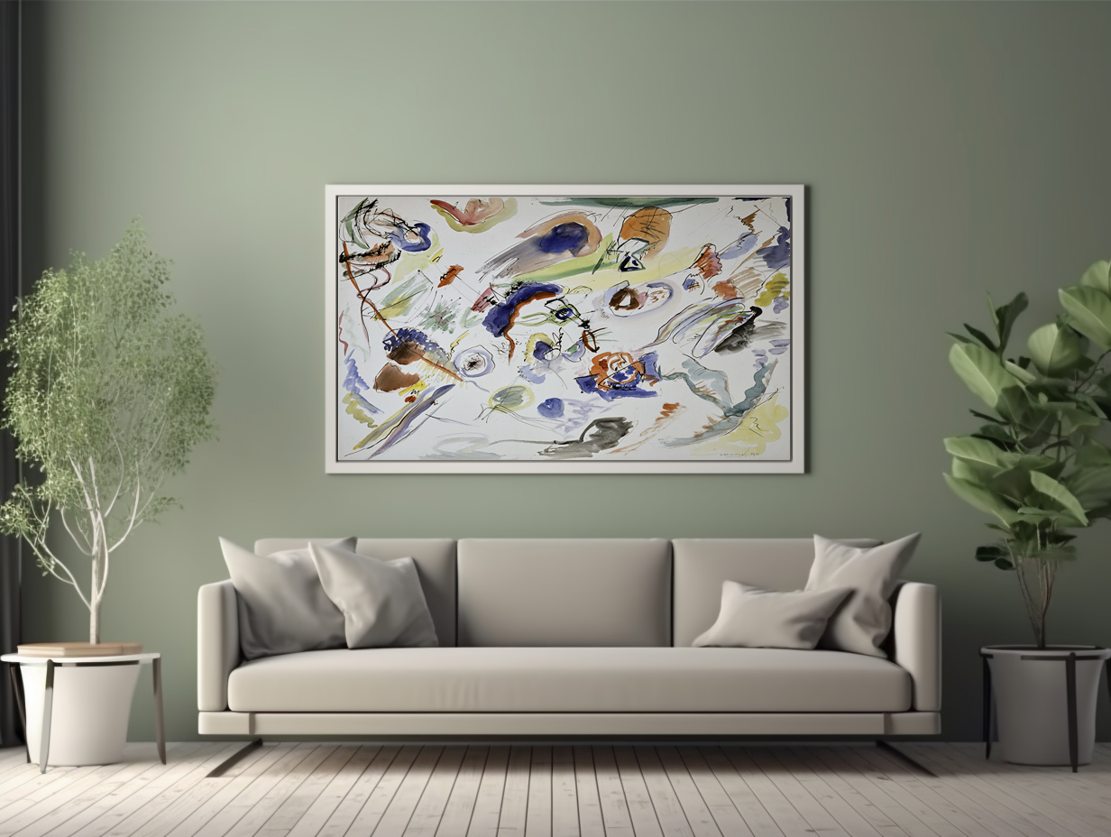 Étude pour composition VII, première abstraction - Wassily Kandinsky - Toile premium 430g (qualité galerie)