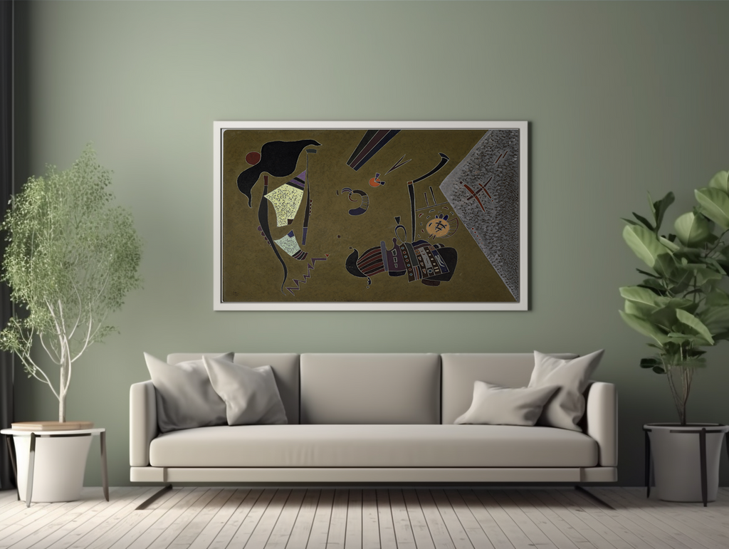 Le petit cercle rouge - Vassily Kandinsky - Toile premium 430g (qualité galerie)