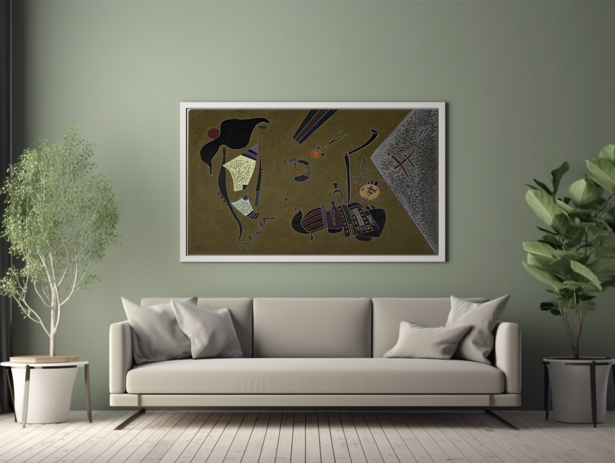 Le petit cercle rouge - Vassily Kandinsky - Toile premium 430g (qualité galerie)