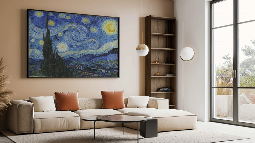 La Nuit étoilée - Vincent Van Gogh - Toile premium 430g (qualité galerie)