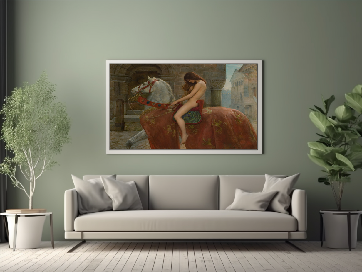 Lady Godiva - John Collier - Premium canvas 430g (gallery quality)