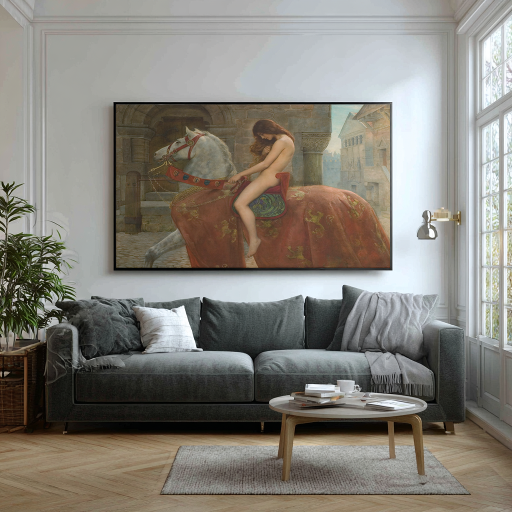 Lady Godiva - John Collier - Toile premium 430g (qualité galerie)