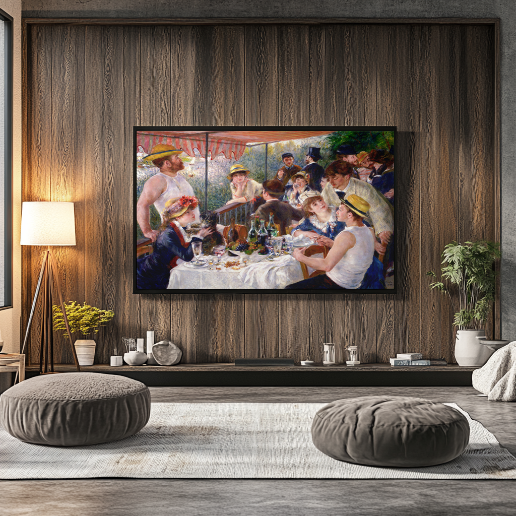 Le Déjeuner des canotiers - Pierre-Auguste Renoir - Toile premium 430g (qualité galerie)