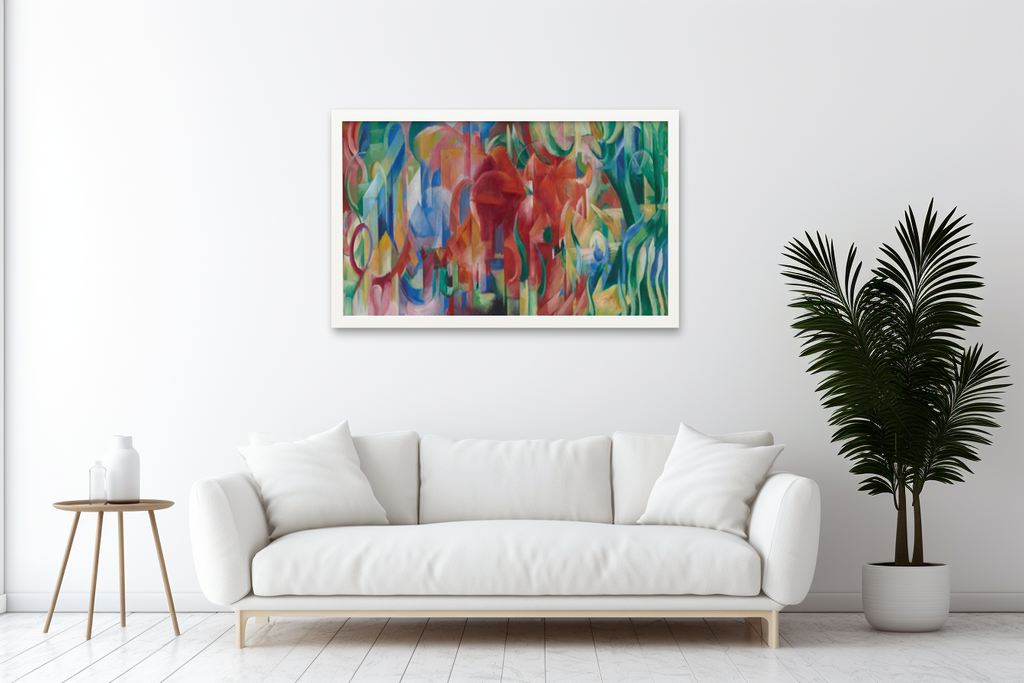 Formes jouant - Franz Marc - Toile premium 430g (qualité galerie)