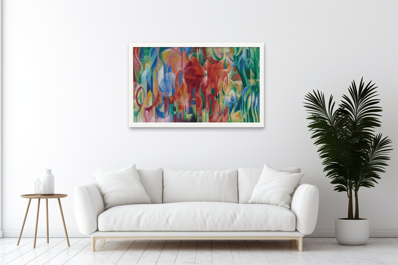 Playing Forms - Franz Marc - Premium Canvas 430g (gallery quality)