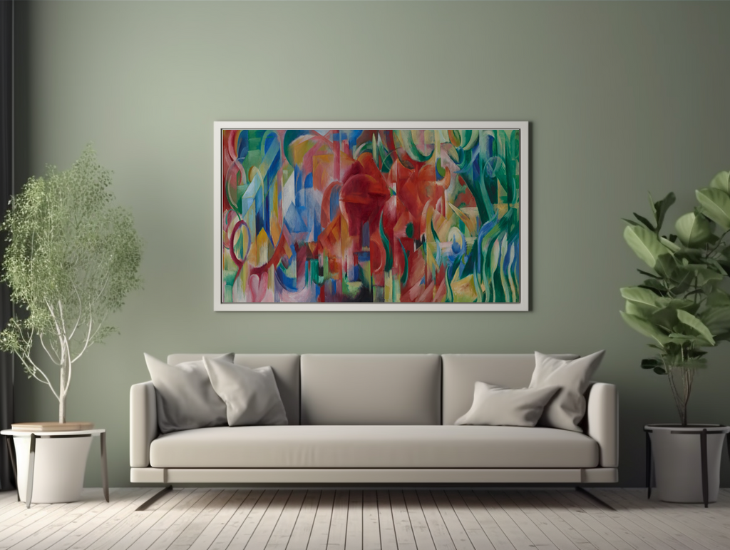 Formes jouant - Franz Marc - Toile premium 430g (qualité galerie)