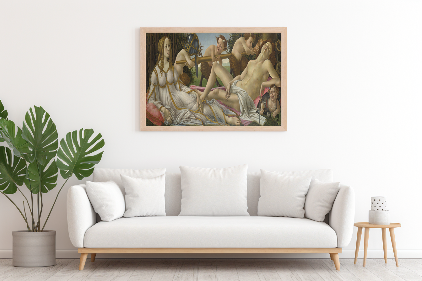 Venus and Mars - Sandro Botticelli - Premium 430g canvas (gallery quality)