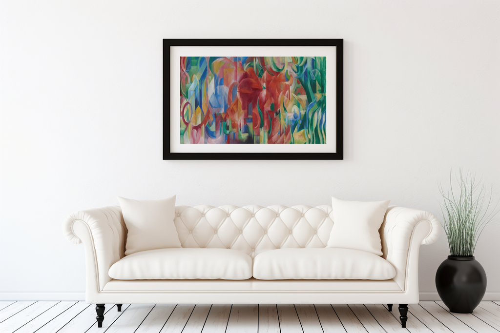 Formes jouant - Franz Marc - Toile premium 430g (qualité galerie)