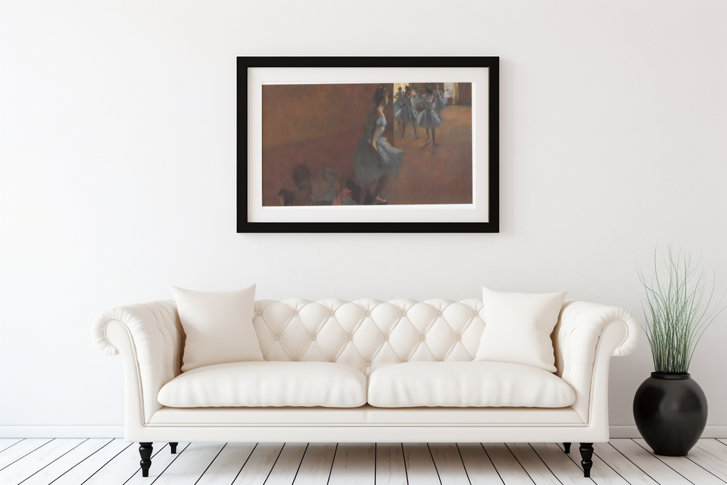 Danseuses montant un escalier - Edgar Degas - Toile premium 430g (qualité galerie)