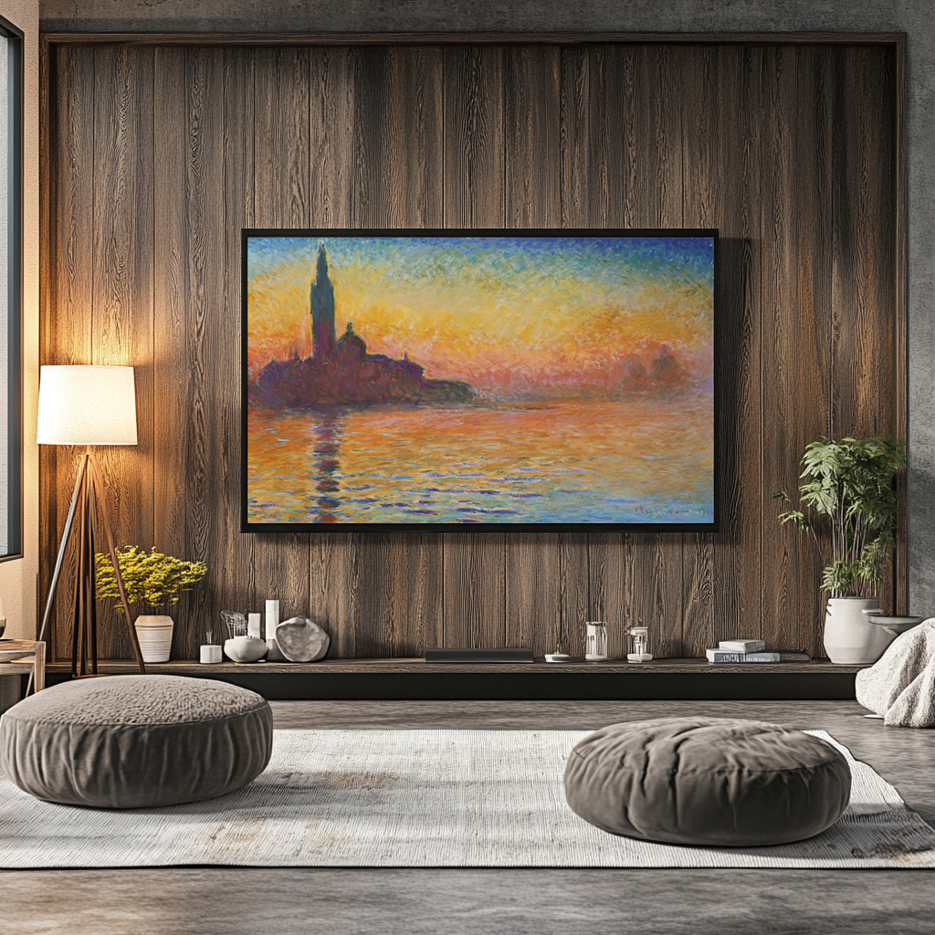 San Giorgio Maggiore at Dusk - Claude Monet - Premium 430g canvas (gallery quality)