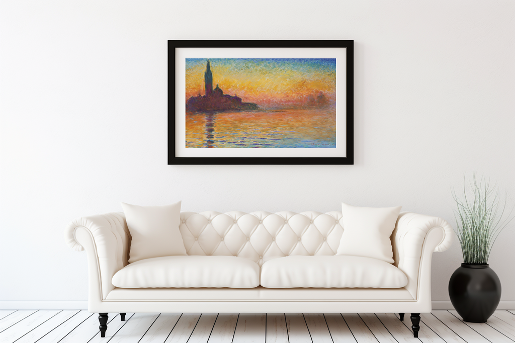 San Giorgio Maggiore at Dusk - Claude Monet - Premium 430g canvas (gallery quality)