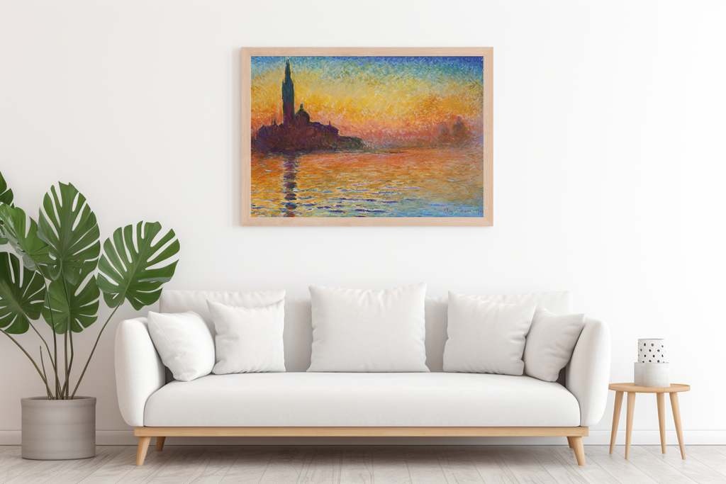 San Giorgio Maggiore at Dusk - Claude Monet - Premium 430g canvas (gallery quality)