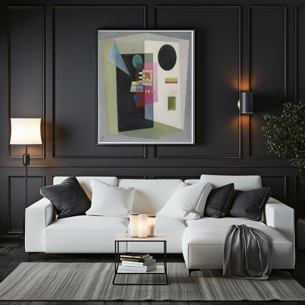 Affirming -Wassily Kandinsky - Premium Canvas 430g (gallery quality)