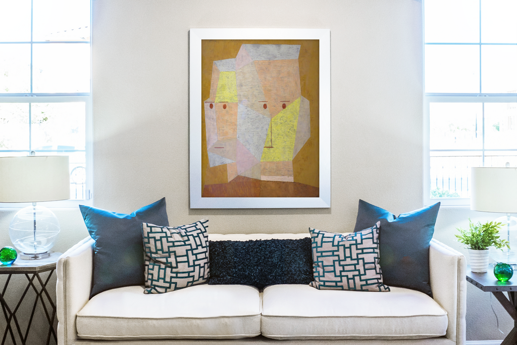 Two Heads - Paul Klee - Premium Canvas 430g (gallery quality)