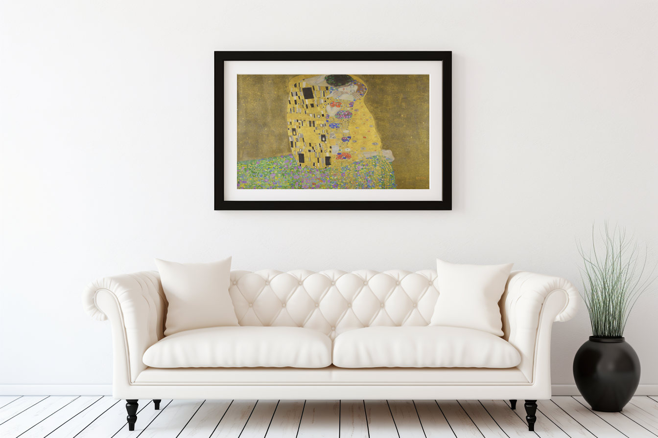 The Kiss - Gustav Klimt - Premium canvas 430g (gallery quality)