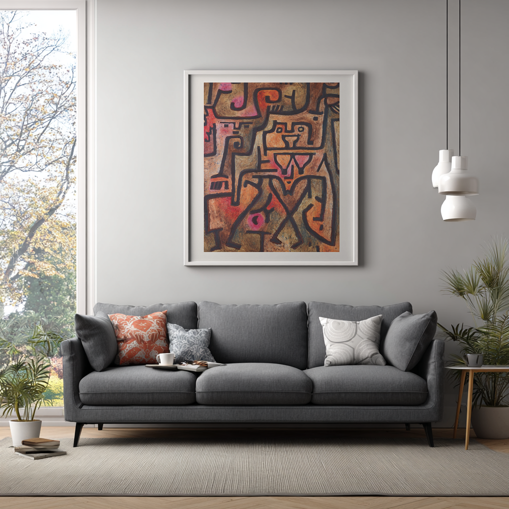 Sorcières de la forêt - Paul Klee - Toile premium 430g (qualité galerie)