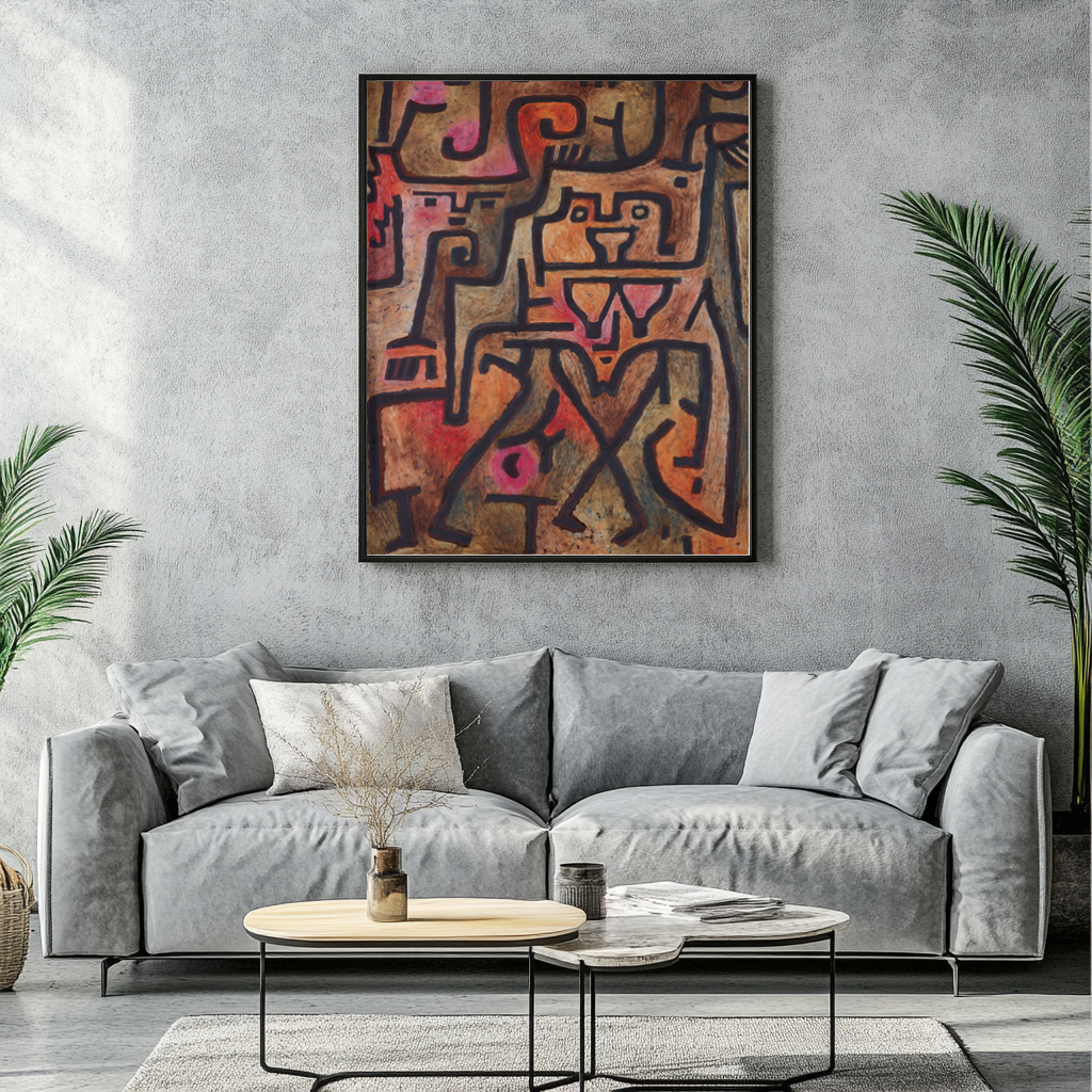 Sorcières de la forêt - Paul Klee - Toile premium 430g (qualité galerie)
