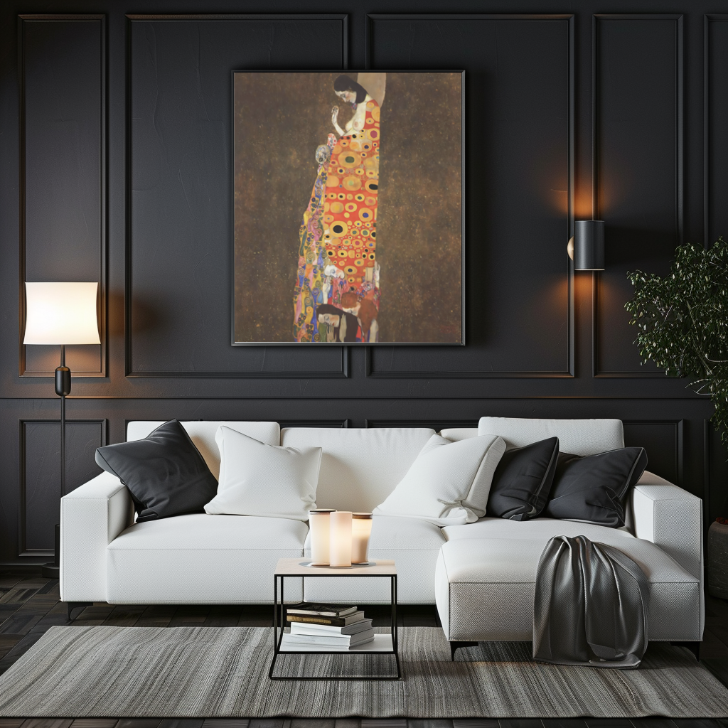 L'Espoir II - Gustav Klimt - Toile premium 430g (qualité galerie)
