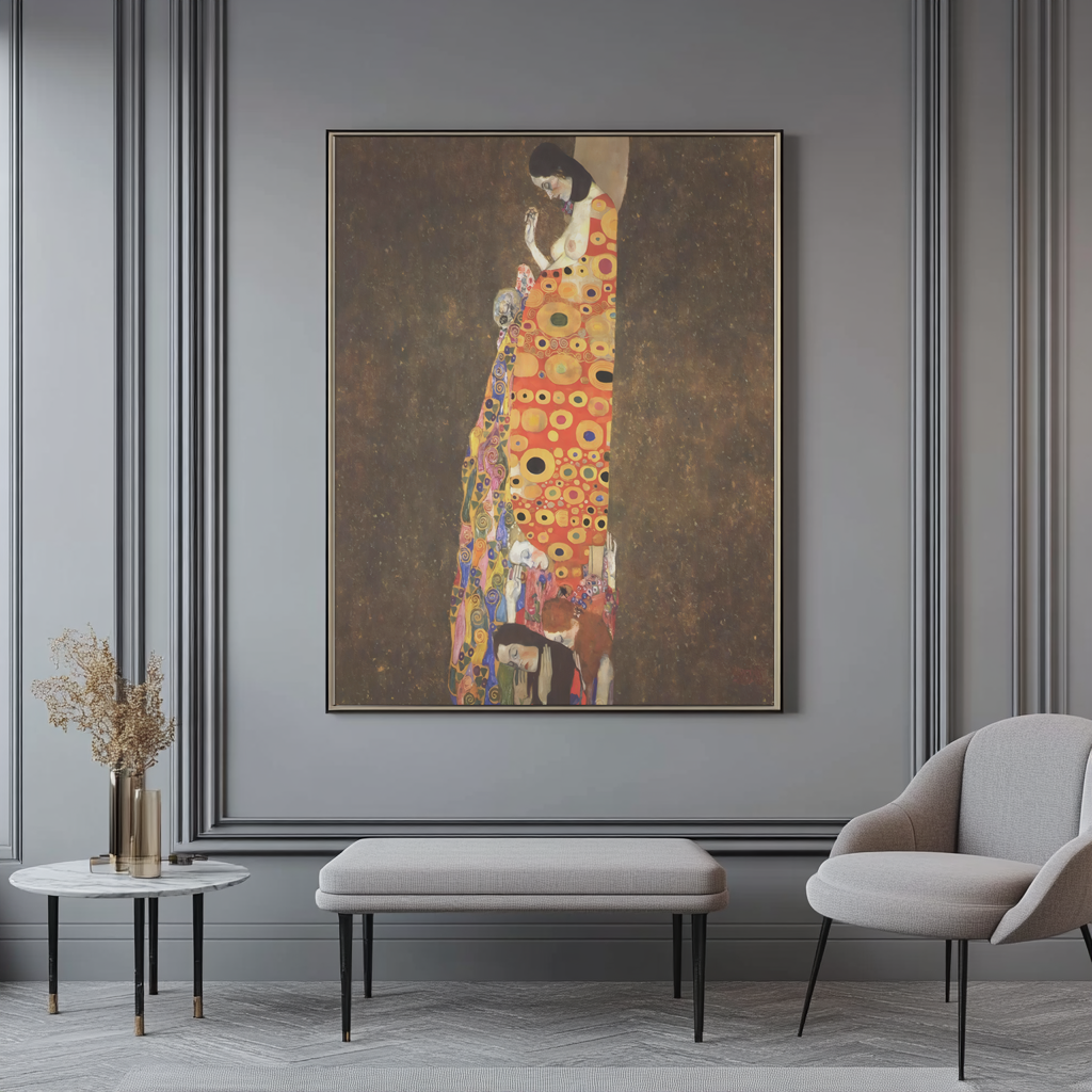 L'Espoir II - Gustav Klimt - Toile premium 430g (qualité galerie)