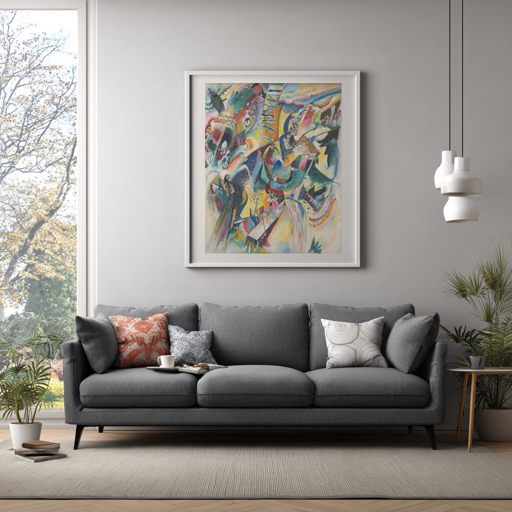 Improvisation Klamm - Wassily Kandinsky - 430g Premium Canvas (gallery quality)