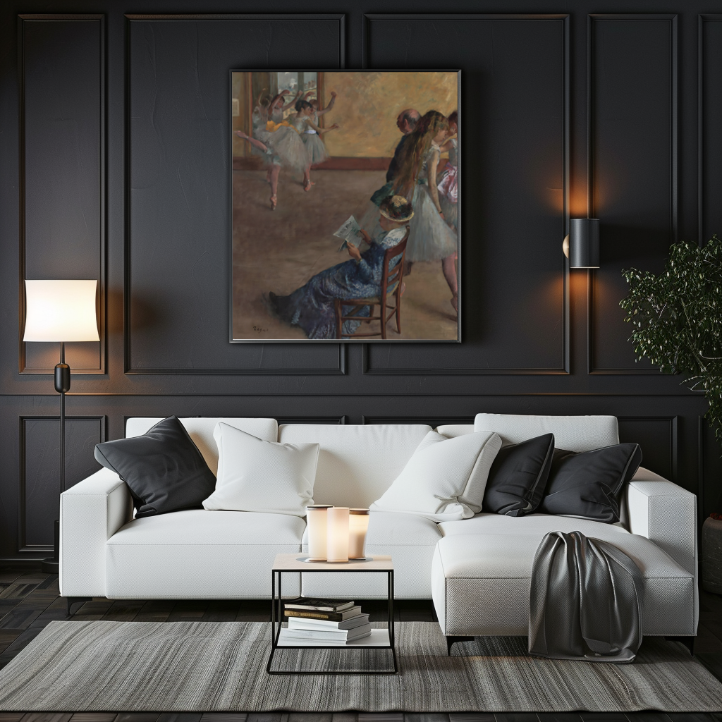 La classe de ballet - Edgar Degas - Toile premium 430g (qualité galerie)