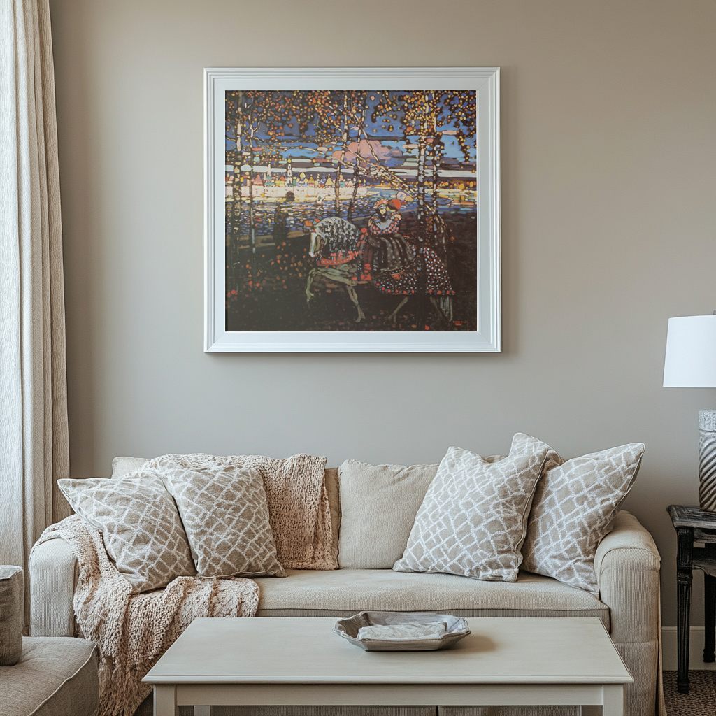 Couple à cheval - Vassily Kandinsky - Toile premium 430g (qualité galerie)