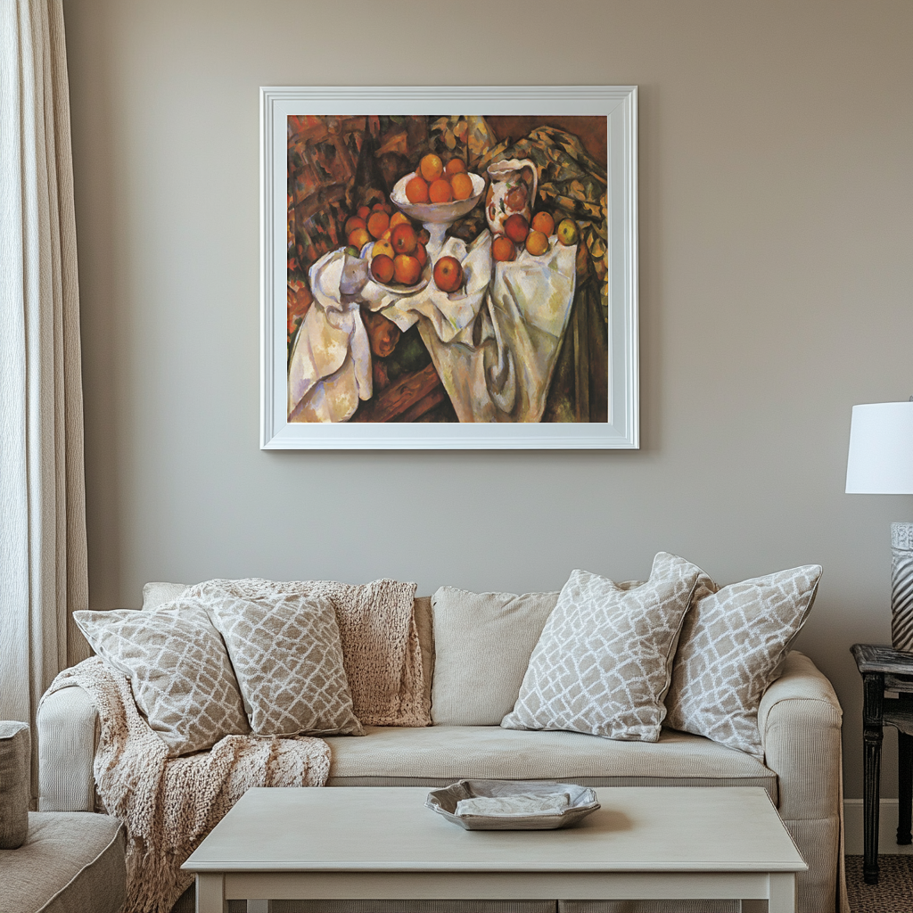 Nature with apples and oranges - Paul Cezanne - Premium Canvas 430g (gallery quality)