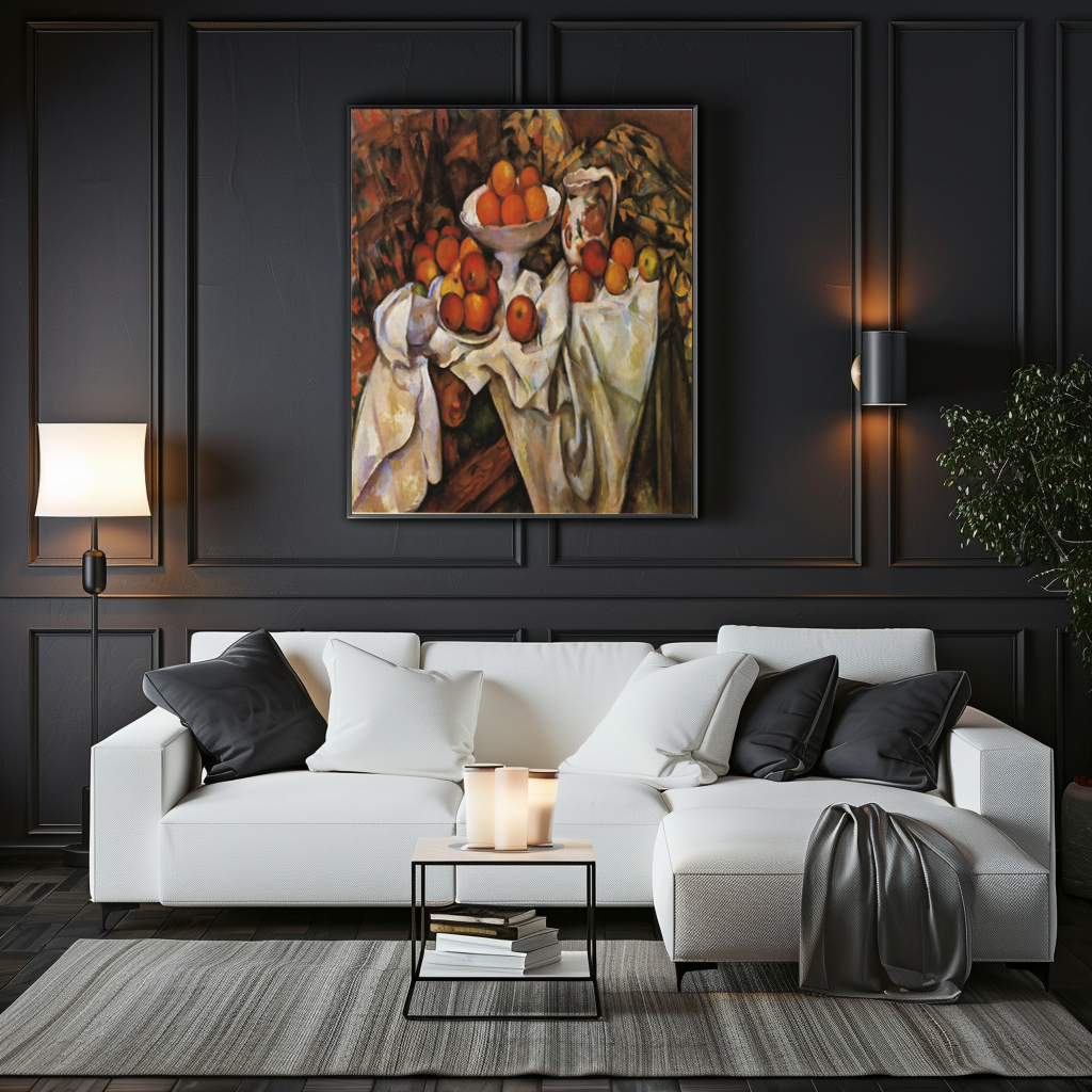 Nature with apples and oranges - Paul Cezanne - Premium Canvas 430g (gallery quality)