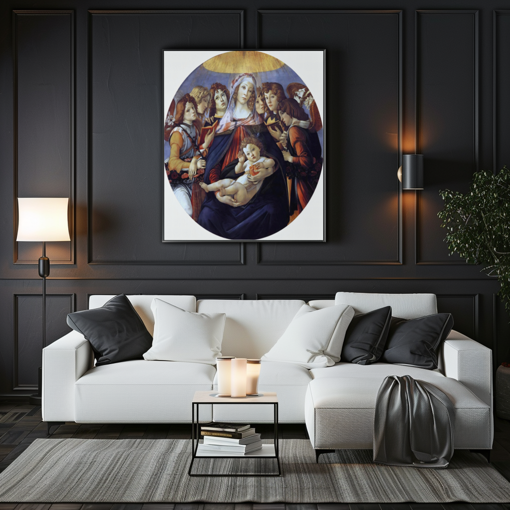 La vierge à la grenade - Sandro Botticelli - Toile premium 430g (qualité galerie)