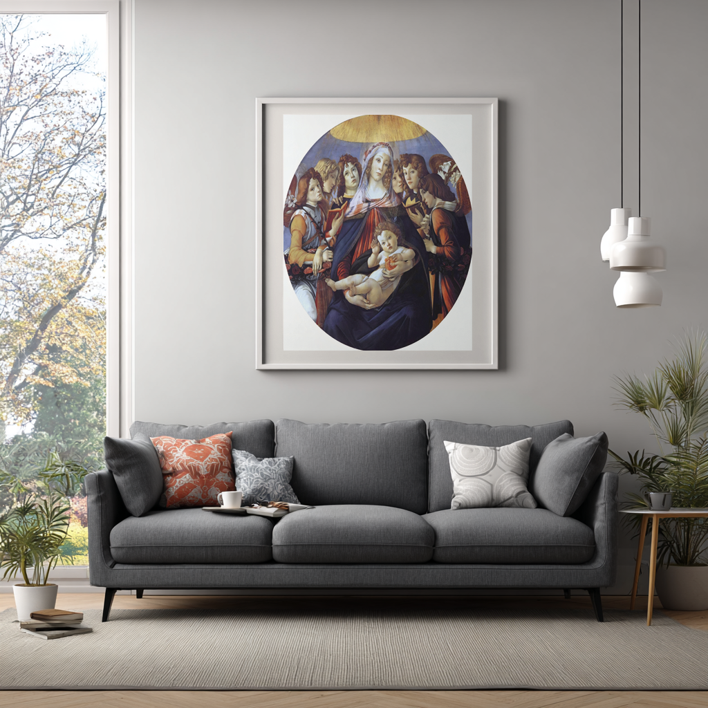 La vierge à la grenade - Sandro Botticelli - Toile premium 430g (qualité galerie)