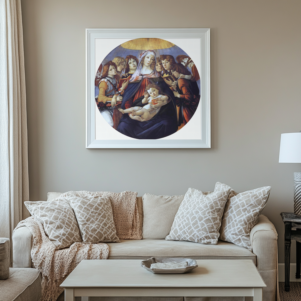 La vierge à la grenade - Sandro Botticelli - Toile premium 430g (qualité galerie)