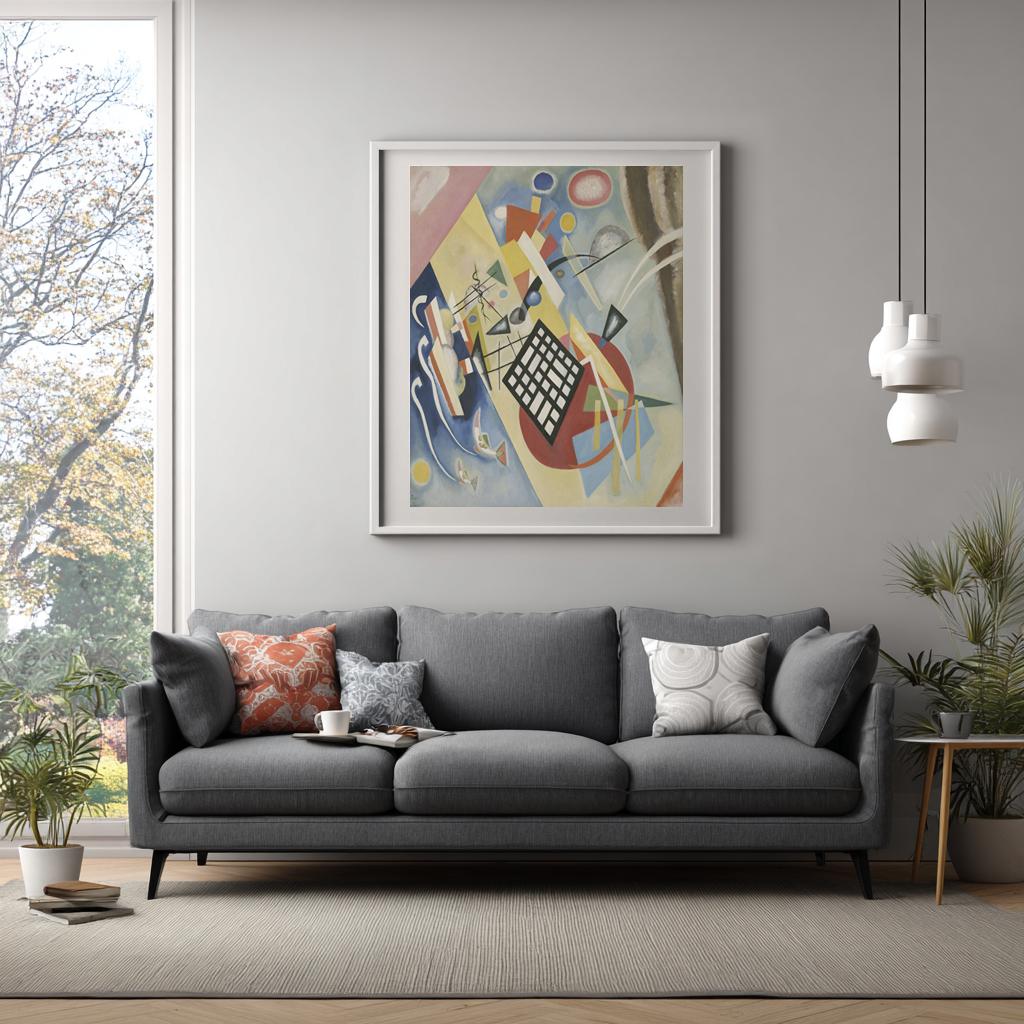 Grille noire - Vassily Kandinsky - Toile premium 430g (qualité galerie)