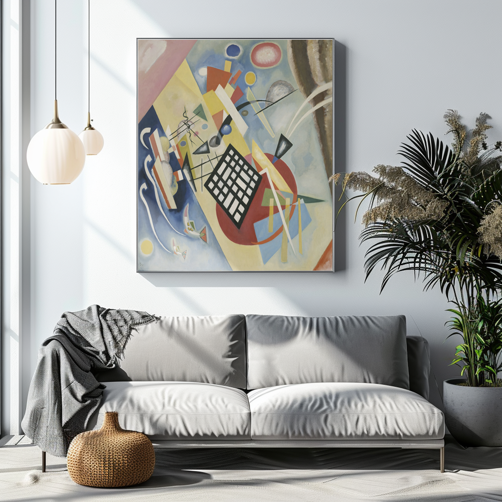 Grille noire - Vassily Kandinsky - Toile premium 430g (qualité galerie)