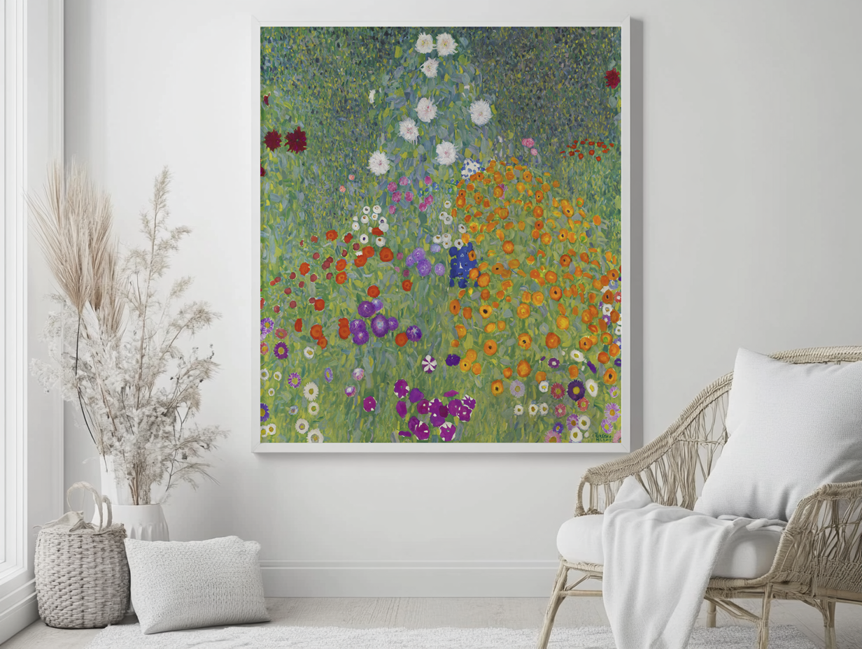Jardin de ferme - Gustav Klimt - Toile premium 430g (qualité galerie)