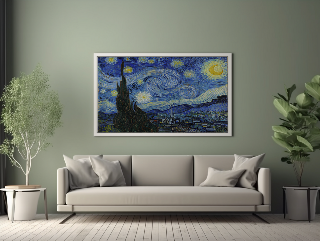 La Nuit étoilée - Vincent Van Gogh - Toile premium 430g (qualité galerie)