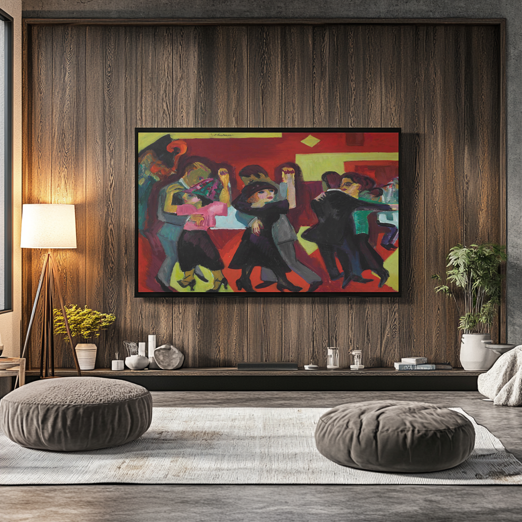 Te dance - Ernst Ludwig Kirchner - Premium canvas 430g (gallery quality)