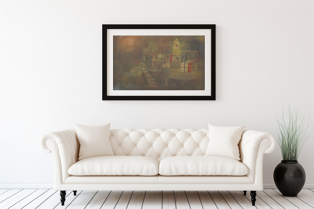 Petit village sous le soleil d'automne - Paul Klee - Toile premium 430g (qualité galerie)