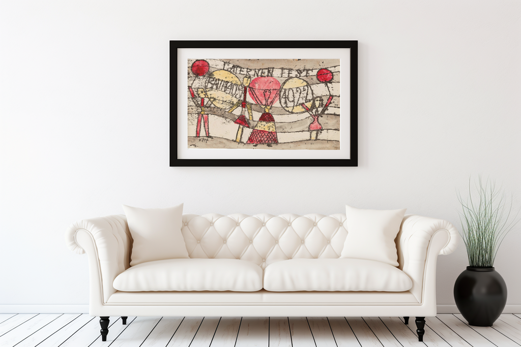 Festival des lanternes, Bauhaus - Paul Klee - Toile premium 430g (qualité galerie)