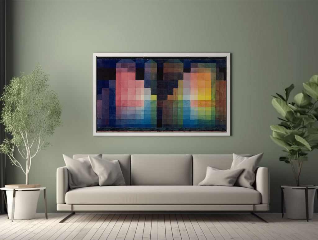 Ville en fête - Paul Klee - Toile premium 430g (qualité galerie)